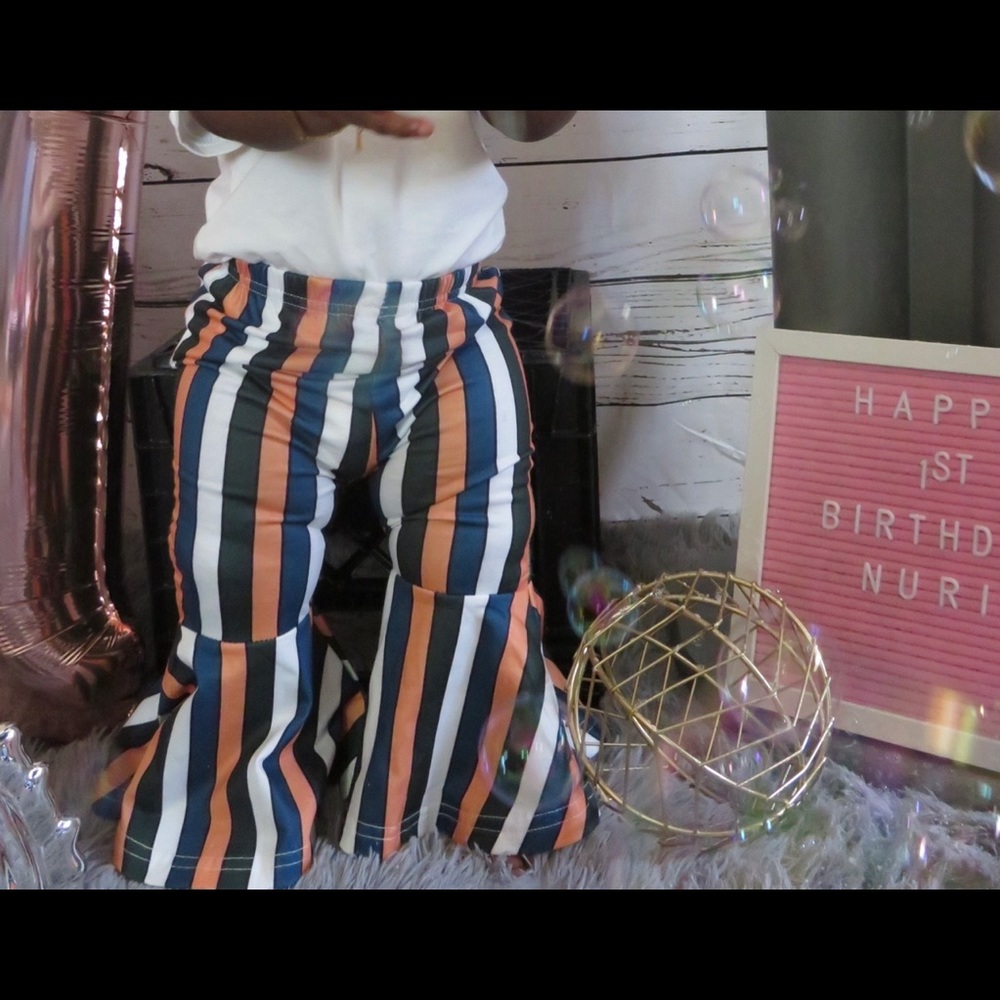 Toddler Bell Bottoms w. Matching Headband